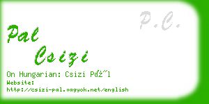 pal csizi business card